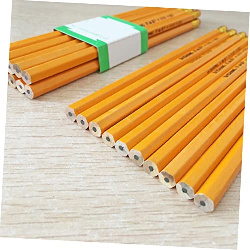 LALAFINA 12pcs Cute Wooden Hb Pencils Eraser Boys and Girls Writing Pencils Erasers Bulk Classroom