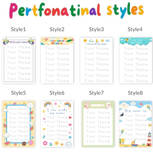 Personalized Name Tracing Worksheets Custom Handwriting Practice Sheet A4 Size Paper Learning for Preschool Boys Girls