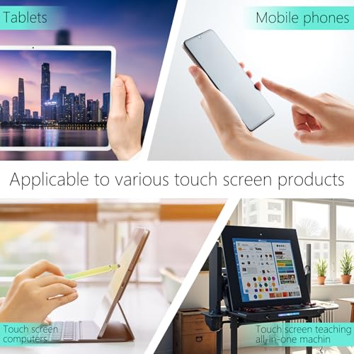 6 Pcs Stylus Pens for Touch Screens, Tablet Pens with Precision Double Fiber Tips Sensitive 2 in 1 Stylus Pen for Pad Tablets Smartphones Touch Screen