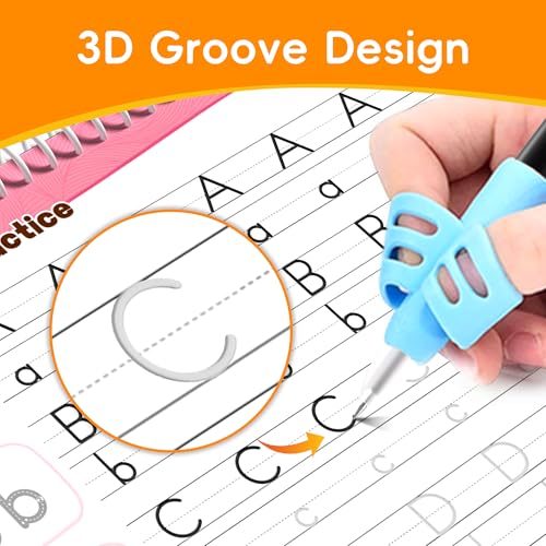 Large Magic Grooved Writing Practice for Kids 3-5, Grooved Writing Books Ages 6-8, Magic Book Handwriting Practice for Kids 5-7, Preschool Workbook Tracing Books for Boys & Girls - size: 1 Count (Pack of 1)