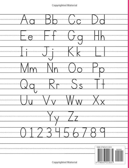 HANDWRITING PRACTICE PAPER: Kindergarten Writing Paper With Lines for Kids (120 Pages)