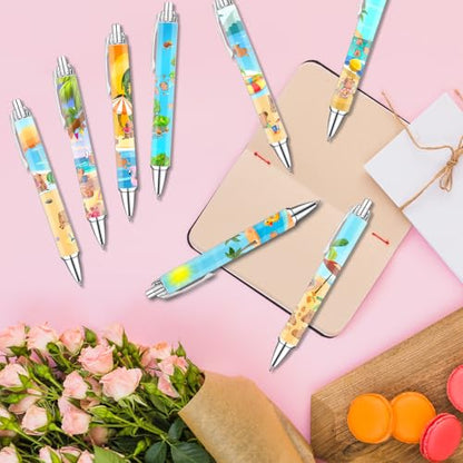 Idealmuzik 8 Pack Capybara Pens – Cute Animal Pens with Unique Capybara Designs, Smooth Writing Ink Pens for School, Office, Journaling - style: Capybara