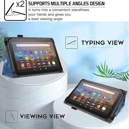 Universal 10 10.1 Inch Android Tablet Case,Slim Folding Stand Cover for All 9"-10.5" Touchscreen Tablet Case with Stylus Pen Holder,Starry Sky 02 - color: Starry Sky 02