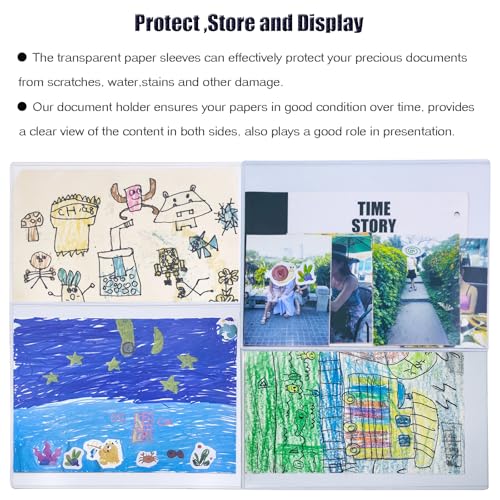 7 PCS 8.5" x 11" Rigid Print Protectors,Clear Plastic Page Protectors,Clear Rigid Top loaders,Plastic Paper Sheet Protectors for Photos,Documents,Contracts,Birth Certificate Protector (7)