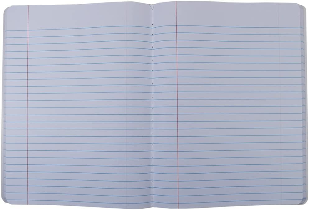 Top Flight Colored Marble Composition Book, 100 Sheets, Wide Rule, 9.75 x 7.5 Inches, 1 Book, Cover Color May Vary (41352)