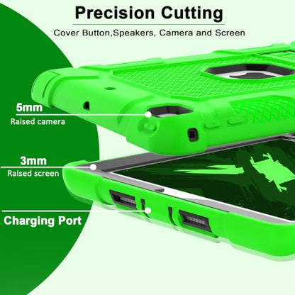 iPad 6th Generation Cases, iPad 5th Generation Case, iPad Air 2 Case, iPad 9.7 Case, Shockproof Rugged Drop Protection Cover Built with Kickstand for iPad 9.7'' A1893/A1954/A1822/A1823 (Green) - color: Green+Black
