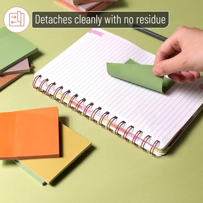 Mr. Pen- Sticky Notes, 3"x3", 12 Pads, 600 Sheets, Colorful | Sticky Notes Bulk, Self-Stick Note Pads, Perfect for Office, School, Home, Study & Organization - color: Harvest Ember