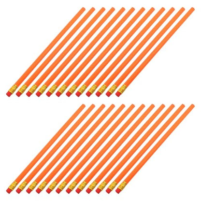 Zerodeko 24pcs Yellow Hb Wooden Pencils for Students with Eraser, Smooth Writing School Supplies for ’ Drawing and Note-taking, Back to School Classroom Use