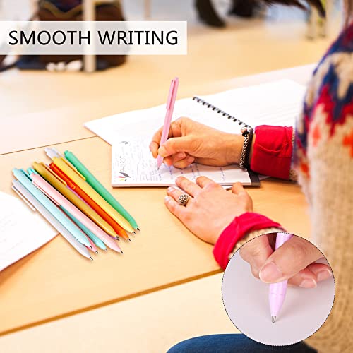 WY WENYUAN Cute Fine Point Smooth Writing Pen - Personalized Ballpoint Bulk, Flair Colorful, Black Ink 1.0 mm Journaling, Glitter Office Supplies for Women & Men, Note Taking - color: 12 pack colorful pens