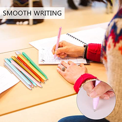 WY WENYUAN Cute Pens, 24 Pcs Fine Point Smooth Writing Pens, Personalized Ballpoint Pens Bulk, Flair Colorful Pens, Black Ink 1.0 mm Journaling Pen, School Office Supplies for Women & Men, Note Taking - color: 24 pack colorful pens