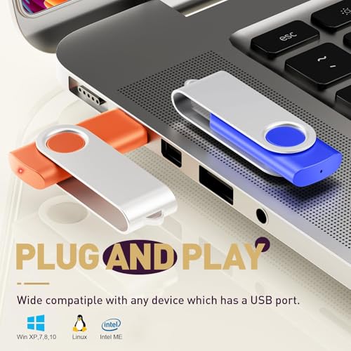 FEBNISCTE Flash Drive 256MB (NOT 256GB) Bulk Pack of 10 USB 2.0 Thumb Drives - Small Capacity 256 MB USB Sticks Value Multipack Pendrives - Multicolor Portable Zip Drive Swivel Pen Drive Jump Drive | USB 2.0Small Capacity 256 MB USB Sticks Value Multipack