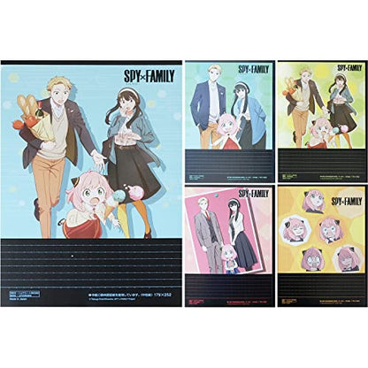 KOKUYO Composition Notebooks, 5 Pack Campus Semi-B5 Comp Book with Dot A 7mm Ruled, 30 Sheets, School Lined Notebook Spy x Family Limited Edition, Journal Notebook for Women Work Study Note Taking - color: Spy x Family