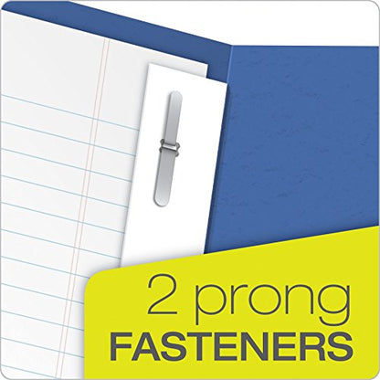 Oxford Twin Pocket Folders with Fasteners, Letter Size, Royal Blue, 25 per Box (57712) - color: Royal Blue, size: 25 Count