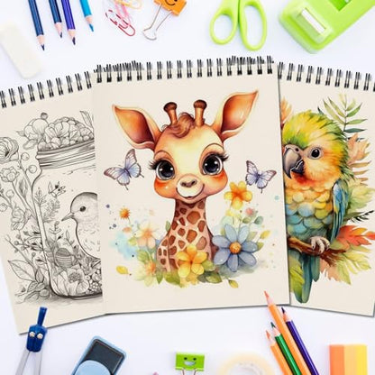 OSIMIG 20 Pack Sketch Books 5.5" x 8.5", Top Spiral Bound Sketch Pad, Mini Sketchbook Bulk for Kids, 600 Sheet Drawing Paper (68lb/100gsm), Drawing Pad for Beginger, Art Supplies - size: 20 Pack
