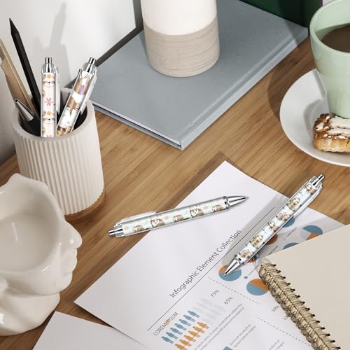 Cute Sloth Ballpoint Pens - 24 Pcs Retractable Office Pen Gifts Funny Cartoon Sloths Black Ink Point Writing Smooth Supplies for Journaling Office Work Home Women Men Nurse Teacher - style: Sloth