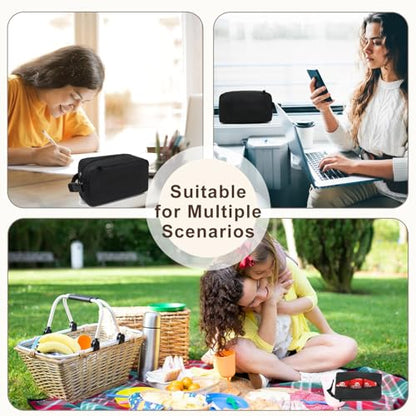 FlowFly Small Insulated Lunch box Portable Soft Bag Mini Cooler Thermal Meal Tote Kit with Buckle for Work, GreyWithBuckle - color: GreyWithBuckle