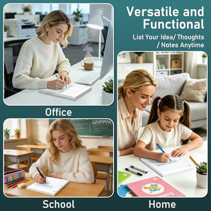 6 Pack Loose Leaf Paper, 120 Sheets Notebook Lined Pads, 8 x 10.5 College Ruled Filler Paper, 3-Hole Punched, White Loose Leaf Notebook Paper for 3 Ring Binders, for Home & Office, School Supplies - color: White