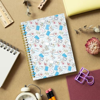 BRRNYOI Mahjong Gifts Notebook Journal 5.5x8.3, Gifts for Mahjong Women Lovers Players Journal Notebook, Mah Jong Hardcover Spiral Notebooks for Note Taking - color: 9