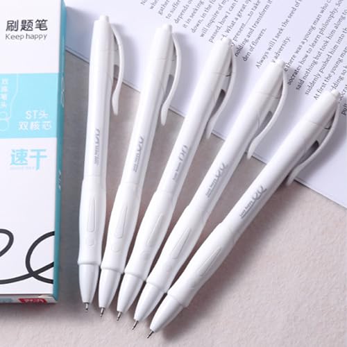 5/12 Pcs Quick-Drying Gel Inks Pen Smooth Writing Tool Retractable Back To School Supplies For Students - color: 5 pieces