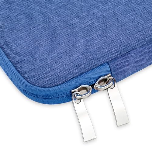 Laptop Sleeve Case for MacBook Air 13.6" & MacBook Pro 13.3" with Handle | WaterProof, with Accessory Pocket, Scratch-resistant,Soft Velvet Lining, Canvas Surface, for Travel, Home, Office(Aqua) - color: Aqua