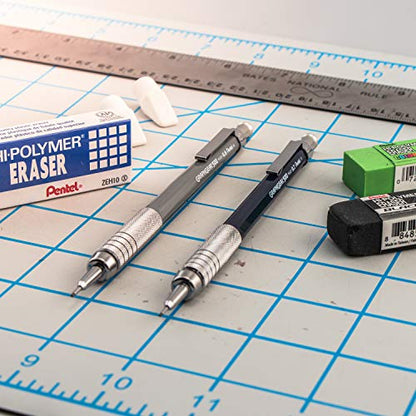 Pentel GraphGear 500 Mechanical Drafting Pencil, (0.9mm), Bold Line, Gray Barrel, Pack of 4 (PG529BP4N)