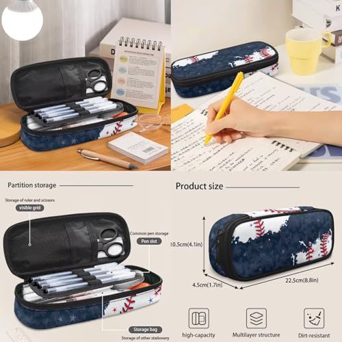 Baseball 3PCS Kids School Backpack for Boys Girls, 3 in 1 Set Student Teens School Bag 17 Inch Bookbag with Lunch Bag Pencil Case - color: Baseball