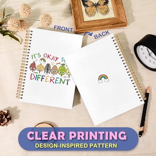 JUDFNCDE Special Education Teacher Gifts, Autism Teacher Appreciation Gifts, It's Okay to Be Different Spiral Hardcover Notebook Journal 5.5 x 8.3 - color: It's Okay to Be Different