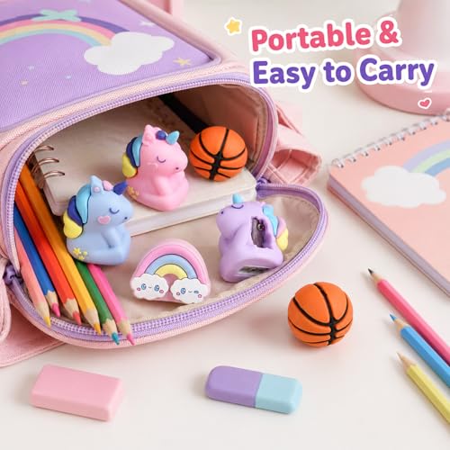 6 PCS Kids Pencil Sharpeners, Cute Pencil Sharpener Manual, Hand Held Pencil Sharpener, Funny Sharpener Cartoon Creative, Kawaii Stationary Gifts Mini School Office Supplies (Style 5) - style: Style 5