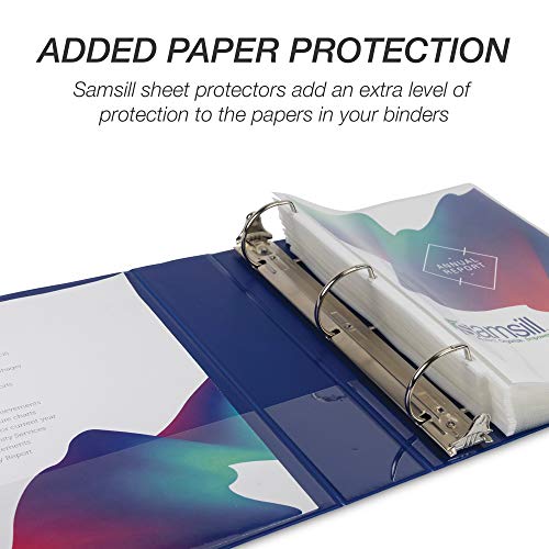 Samsill Durable 2 inch 3 Ring Binder, D Ring Binder, 100% Recycled Chipboard, Blue - color: Blue, size: 1 Pack, style: 2 Inch
