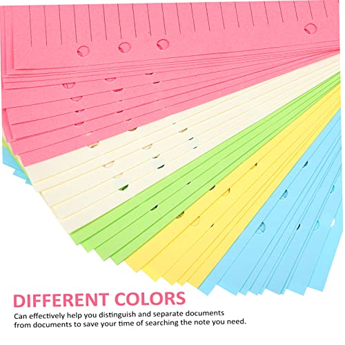 NUOBESTY 50pcs Planner Refill Paper Loose Leaf Binder Filler Paper College Ruled Notebook Refills