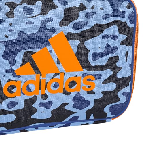 adidas Foundation School Lunch Bag – Insulated Lunchbox, 6L - color: Flow Blur/Signal Orange
