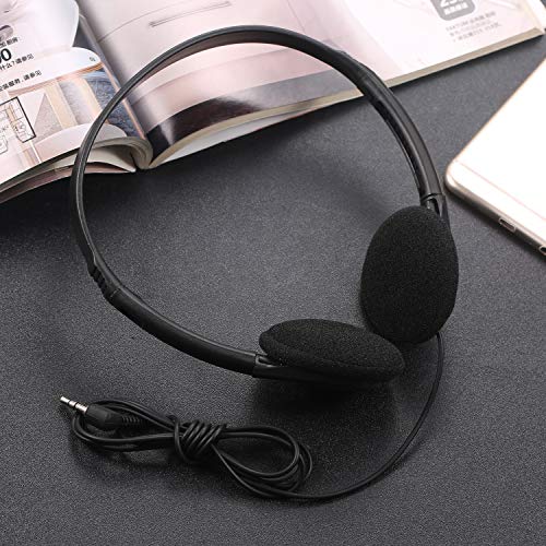 CN-Outlet 100 Pack Classroom Headphones Bulk for School Students Kids Teen Children and Adults, Wholesale Sturdy Wired Headphones Classroom Earphones (Black, 100 Pack) - color: Black, size: 100 PACK