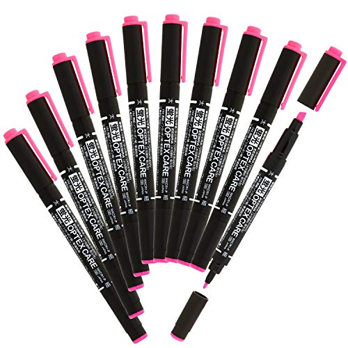 Zebra Highlighter, Optex Care, Pink, 10 Count B-WKCR1-P - color: pink 10 pcs