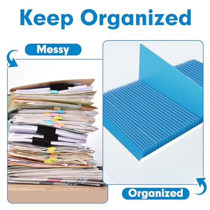 Two Pocket Folders, PANDRI 30 Pack 2 Pocket Folders, Letter Size Paper File Folder for School Office Home Business, LightBlue - color: Lightblue
