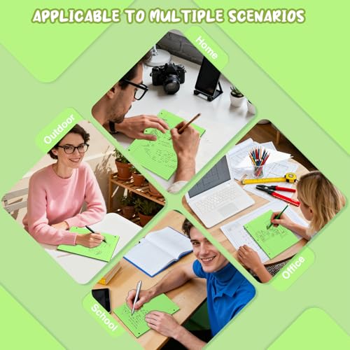 Green Loose Leaf Paper 8 x 10.5, 120 Sheets Lined Paper College Ruled Paper, 3 Hole Punched Notebook Paper College Ruled, 3 Ring Binder Paper 8 x 10.5, Filler Paper College Ruled for Office, School - color: Green-120 Pcs