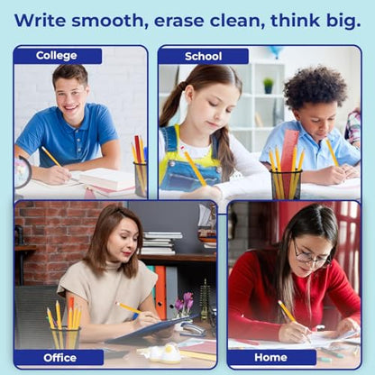 Rosmonde Pencils Bulk, 600 Pack, Pre Sharpened #2, Bulk Yellow Pencils, Easy Hold Grip With Earsers On Top, #2 HB Sharpened, Bulk Supplies for School Districts Classrooms & Colleges