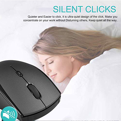 Type-C ＆ USB-A Wireless Mouse Gaming 2.4G Silent Ergonomic 3 DPI
