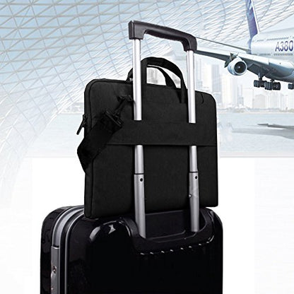 Lacdo 16 inch Laptop Bag for 16 inch New MacBook Pro M5 Pro/Max A3428 A3429 (2026), M4/M3/M2/M1 Pro/Max A3403 A3186 A2991 A2780 A2485 A2141 2024-2019, 15 inch Surface Laptop 7th Computer Bag, Black - color: Black, size: New MacBook Pro 16 Inch