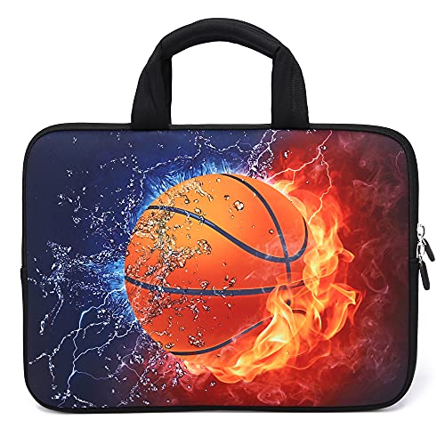 11" 11.6" 12" 12.1" 12.5" inch Laptop Carrying Bag Chromebook Case Notebook Ultrabook Bag Tablet Cover Neoprene Sleeve Fit Apple MacBook Air Samsung Google Acer HP DELL Lenovo Asus(Basketball Fire) - color: Basketball Fire