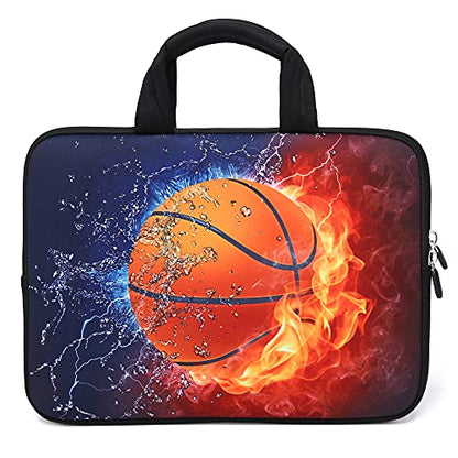 11" 11.6" 12" 12.1" 12.5" inch Laptop Carrying Bag Chromebook Case Notebook Ultrabook Bag Tablet Cover Neoprene Sleeve Fit Apple MacBook Air Samsung Google Acer HP DELL Lenovo Asus(Basketball Fire) - color: Basketball Fire