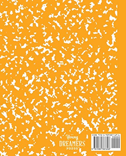 Marble Composition Notebook College Ruled: Orange Marble Notebooks, School Supplies, Notebooks for School