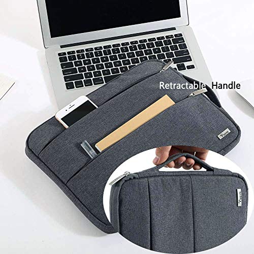 Voova Laptop Sleeve Carrying Case 15.6 16 Inch,Slim Computer Cover Bag Compatible with MacBook Pro 15/16, Dell xps 15,15-16 Inch HP Dell Asus Acer Laptop, Dark Grey - color: Dark Grey, size: 15.6-16 Inch
