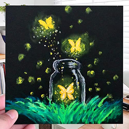 4.9x4.9 Inches Black Paper Sketchbook,30Sheets (180gsm /110lb) Premium Heavyweight Paper Sketchbook,Art Sketch Book for Pencil, Pastel, Gel Pen, Charcoal, Metallic Marker - color: 1-4.9x4.9 inch-180gsm-blcak paper