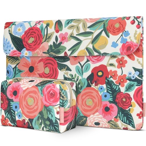 DOMISO 15.6 inch Laptop Case Sleeve Protective Cover Compatible with MacBook Pro 16 M4 M3 M2/Pro Max,15.6-16 inch HP Dell Lenovo Chromebook,Waterproof Computer Cases Bag with Accessory Pouch,Rose - size: 15.6 inch