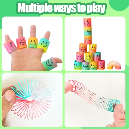 Cocurb 256 PCs Mini Spring Party Favors for Kids 4 to 8, 4 Assorted Designs | Fun Goodie Bag Stuffers for Birthdays Classroom Prizes, and Small Toys Present 4 Smiles - style: Pack of 256