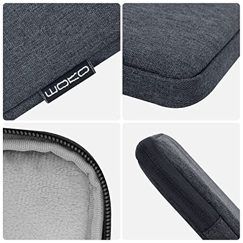 MoKo 7-8 Inch Tablet Sleeve Bag, Polyester Pouch Cover Case Fits iPad mini (A17 Pro) 8.3" 2024, iPad mini 6/5/4/3/2/1, Samsung Galaxy Tab S2 8.0, Tab A 8.0, ZenPad Z8s 7.9,Space Gray - color: Space Gray, size: 7-8 inch