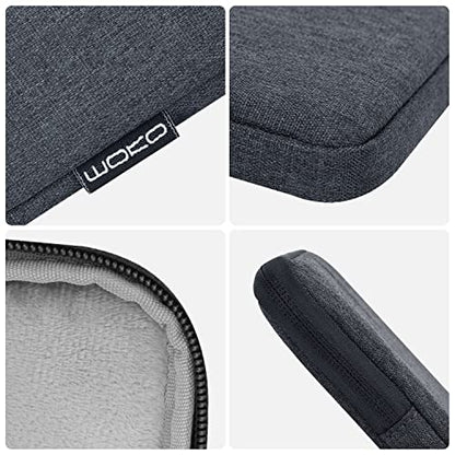 MoKo 7-8 Inch Tablet Sleeve Bag, Polyester Pouch Cover Case Slim Design | Fits iPad Mini (A17 Pro) 8.3" 2024, iPad Mini 6/5/4/3/2/1, Samsung Galaxy Tab S2 8.0, Tab A 8.0, ZenPad Z8s 7.9, Space Gray - color: Space Gray, size: 7-8 inch