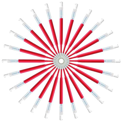 DunBong G2 Gel Ink Pen Refills, for Retractable Gel Pens, 0.5mm Fine Point, Pack of 5 (Red) - color: Red