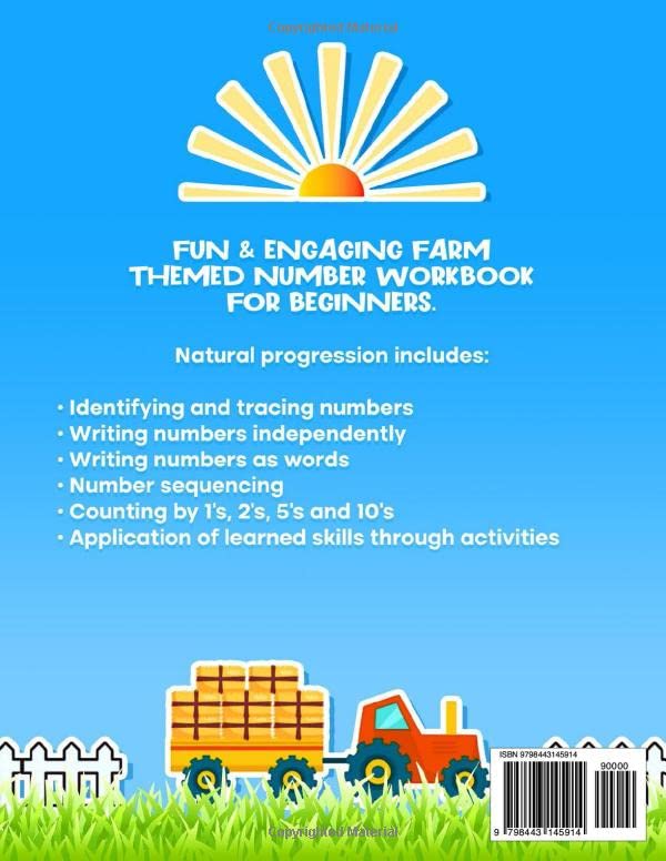 Tracing Numbers and Counting Workbook: Number Activity Book for Ages 3+