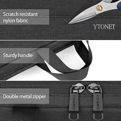 Ytonet Laptop Sleeve Case 16 Inch, Slim Laptop Cover with Handle | Laptop bag Compatible with MacBook Pro HP Dell Lenovo Asus Notebooks, TSA Protective Computer Carrying Case, Black - color: Charcoal Black, size: 16 inch